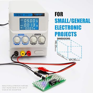 YIHUA 862BD+ Professional Soldering & Rework Station bundle with YIHUA 305D-IV Regulated DC Lab Power Supply with Holder, Soldering Cleaning Kit, and Accessories (22 Items)