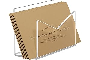 KTRIO Acrylic Mail Sorter: Essential Desk Organization for Your Workspace