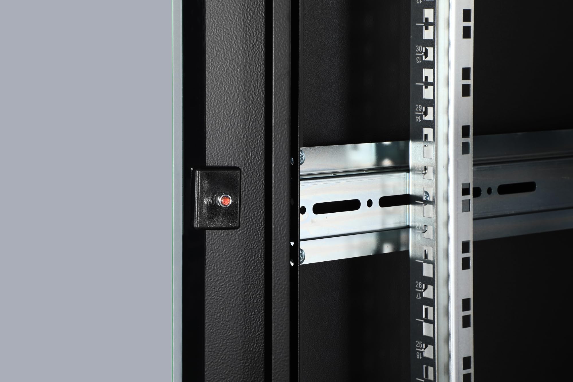 DIGITUS DN-19 42U-6/8-B-1 Unique Series 42 He-Armadio di Rete Professionale, 48,36 cm (19"), Laccato, Nero, 42HE-60 Breit-80 cm Tief
