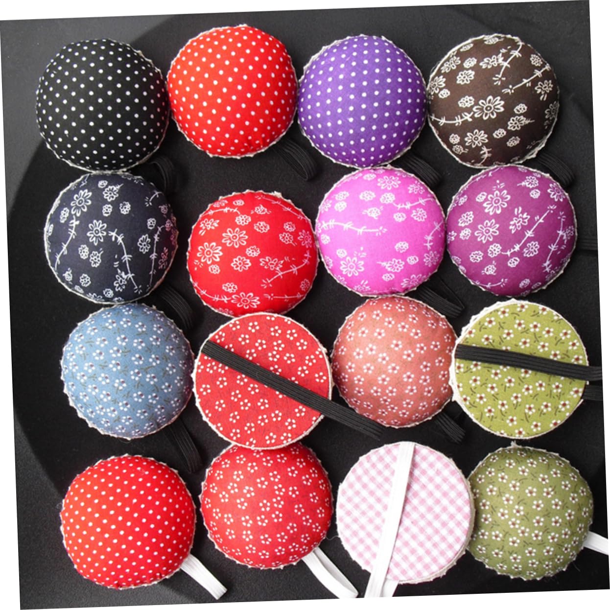 Tofficu 16piezas Alfiletero De Mano Reutilizable Banda Para Muñeca Herramienta De Costura Diaria Para Bordado y Manualidades