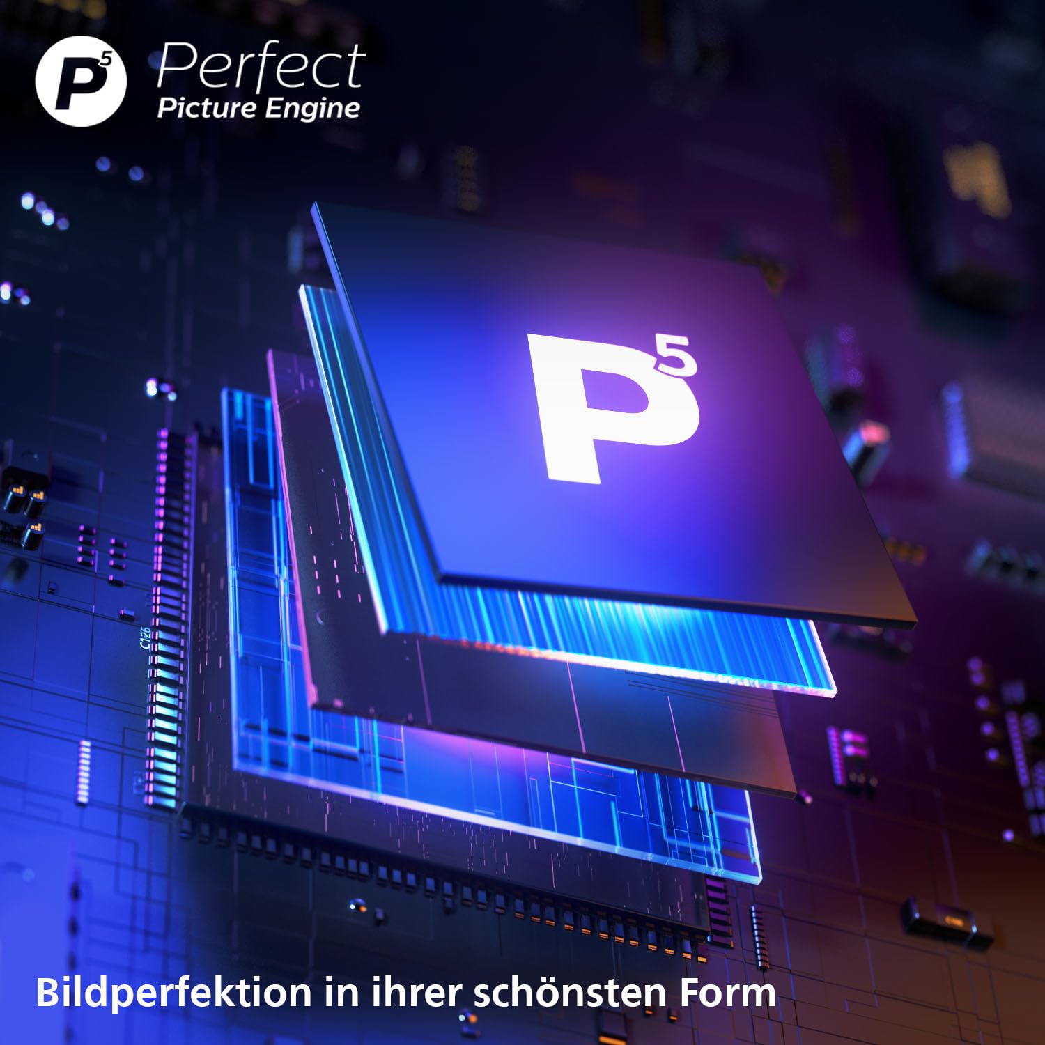 PHILIPS 55MLED810 Mini LED 4K Smart TV - 55 Zoll Display Mit P5 Perfect Picture Engine Ultra HD, Titan OS, Dolby Vision Und Dolby Atmos Sound