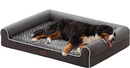 Camas grandes para perros de tamaño grande de 45 x 35 x 7 pulgadas, cama ortopédica XXL XL para perros de tamaño mediano, sofá grande impermeable