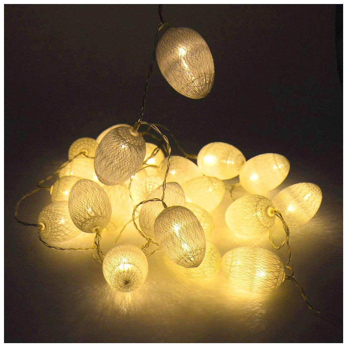 Guirlande Boule Solaire 50 LED Blanc Froid WERKA PRO - Provence Outillage