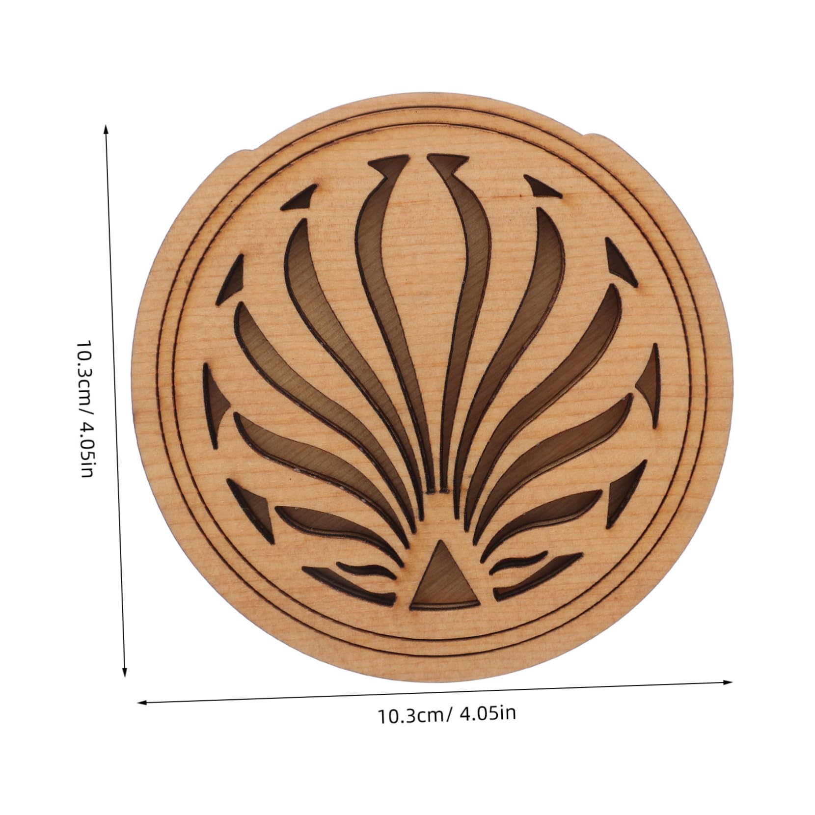 Yardwe Soundhole Sound Hole Cover Guitar Feedback Control Wood Guitar Accessory Skin Standard Size