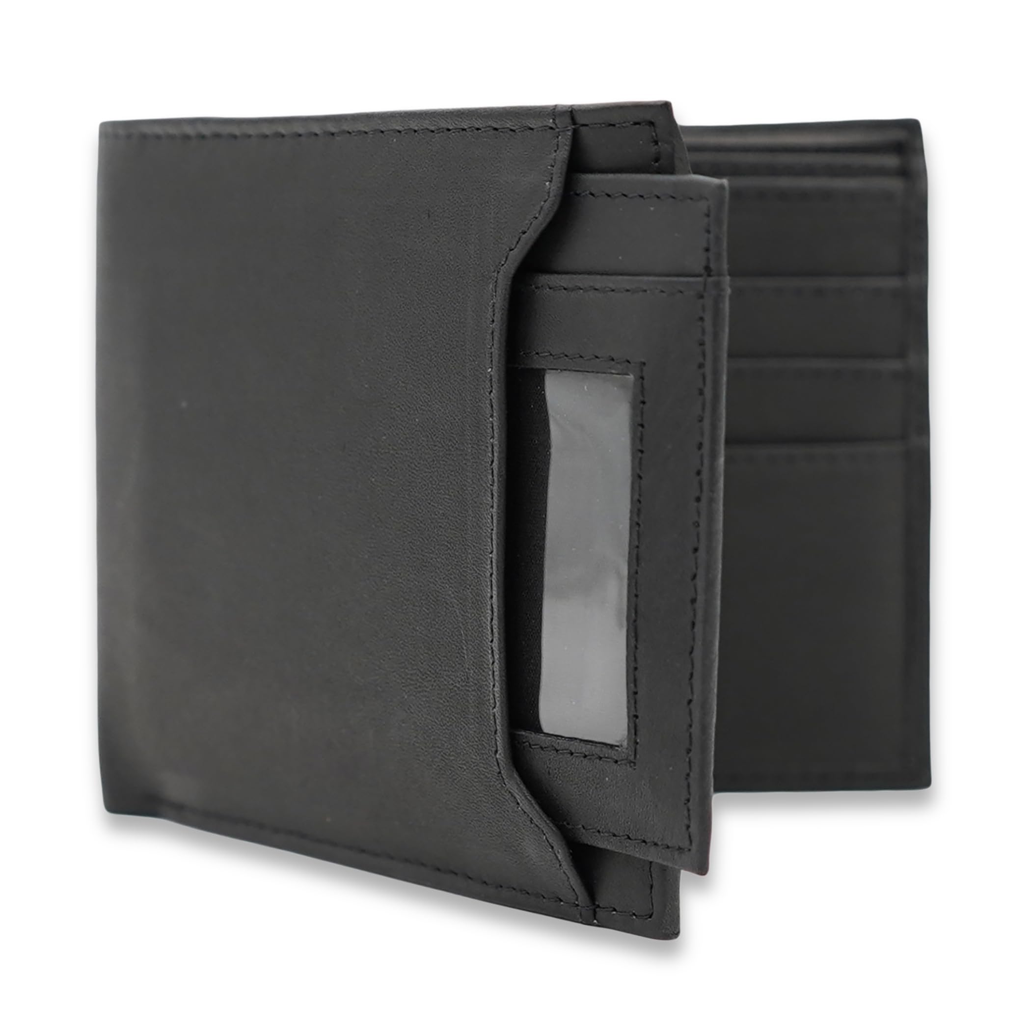 Sponsored Ad - AG Wallets Leather Wallet for Men - Sliding 2-in-1 Bifold Wallet with Removable Card Holder & RFID Protection - Premium Travel Wallet - Versatile & Functional Design - Black