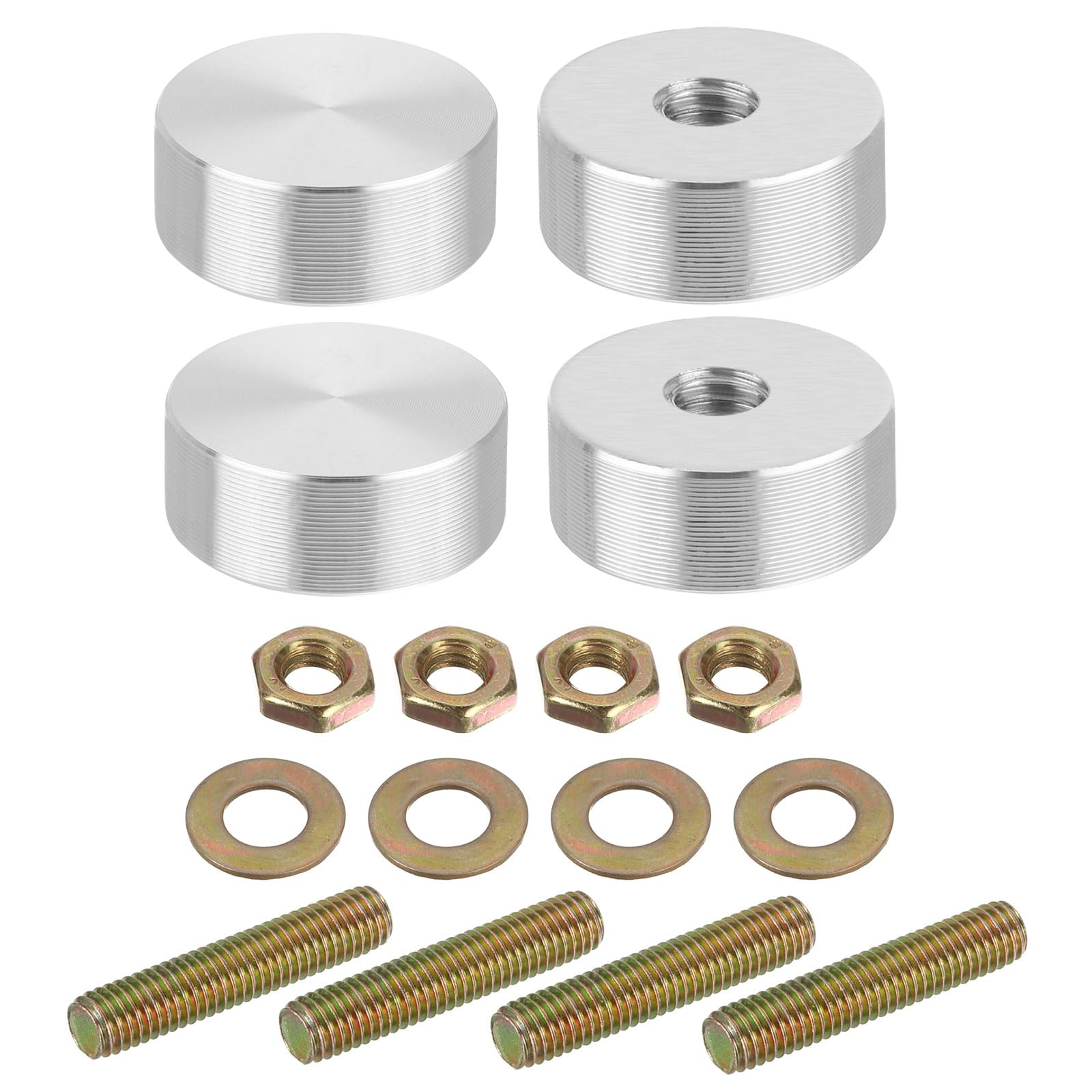 Disque rond en aluminium M8 uxcell de 25mm pour table basse en verre
