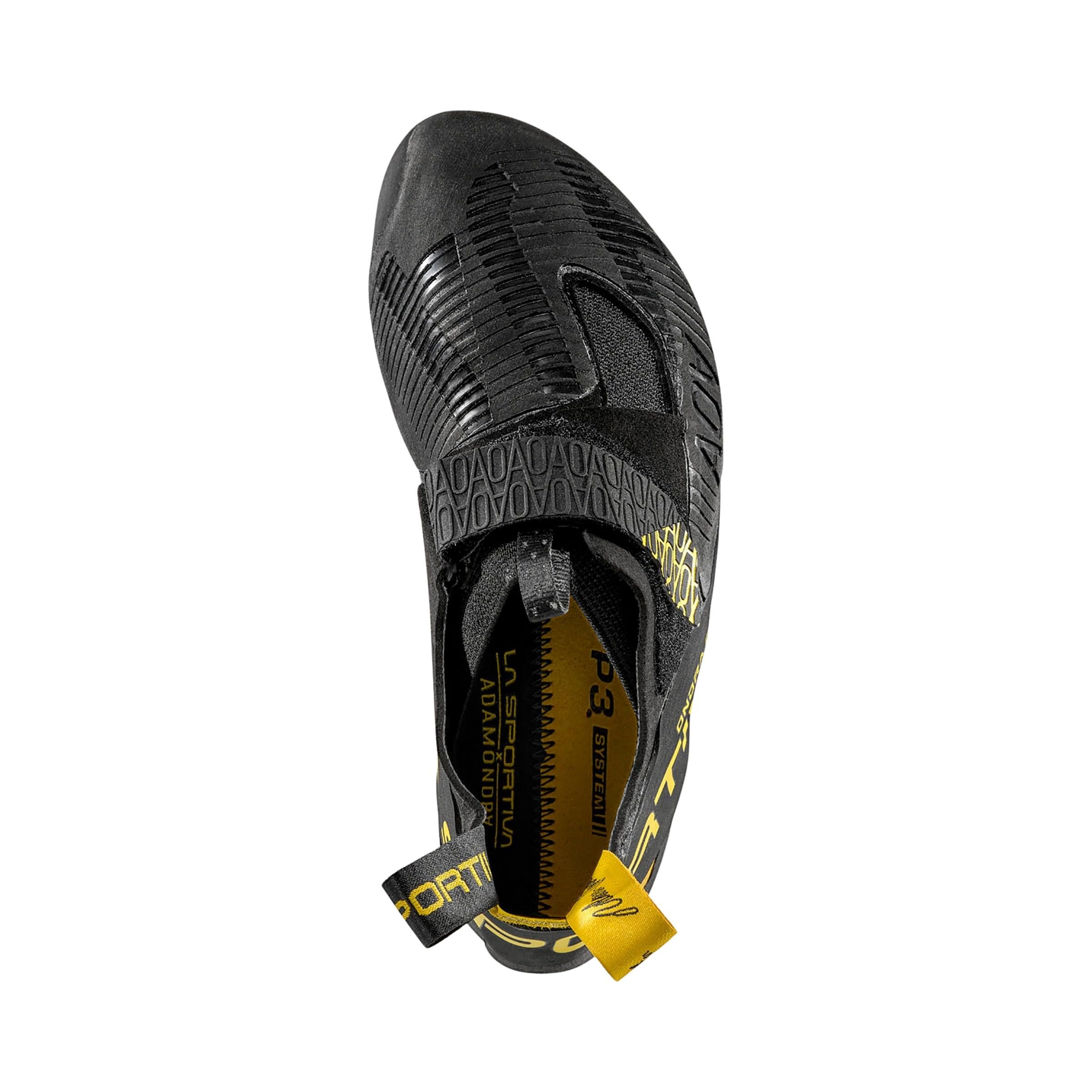 LA SPORTIVA Unisex Ondra Comp Chaussons d'escalade, Black-Yellow, 44.5