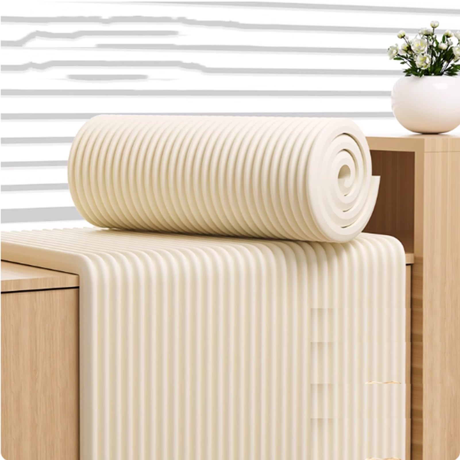 MESOVFCA Anti-Collision Wall Cushion Padding, Self-Adhesive Padded Panels, DIY Peel and Stick Wall Protection for Headboards
