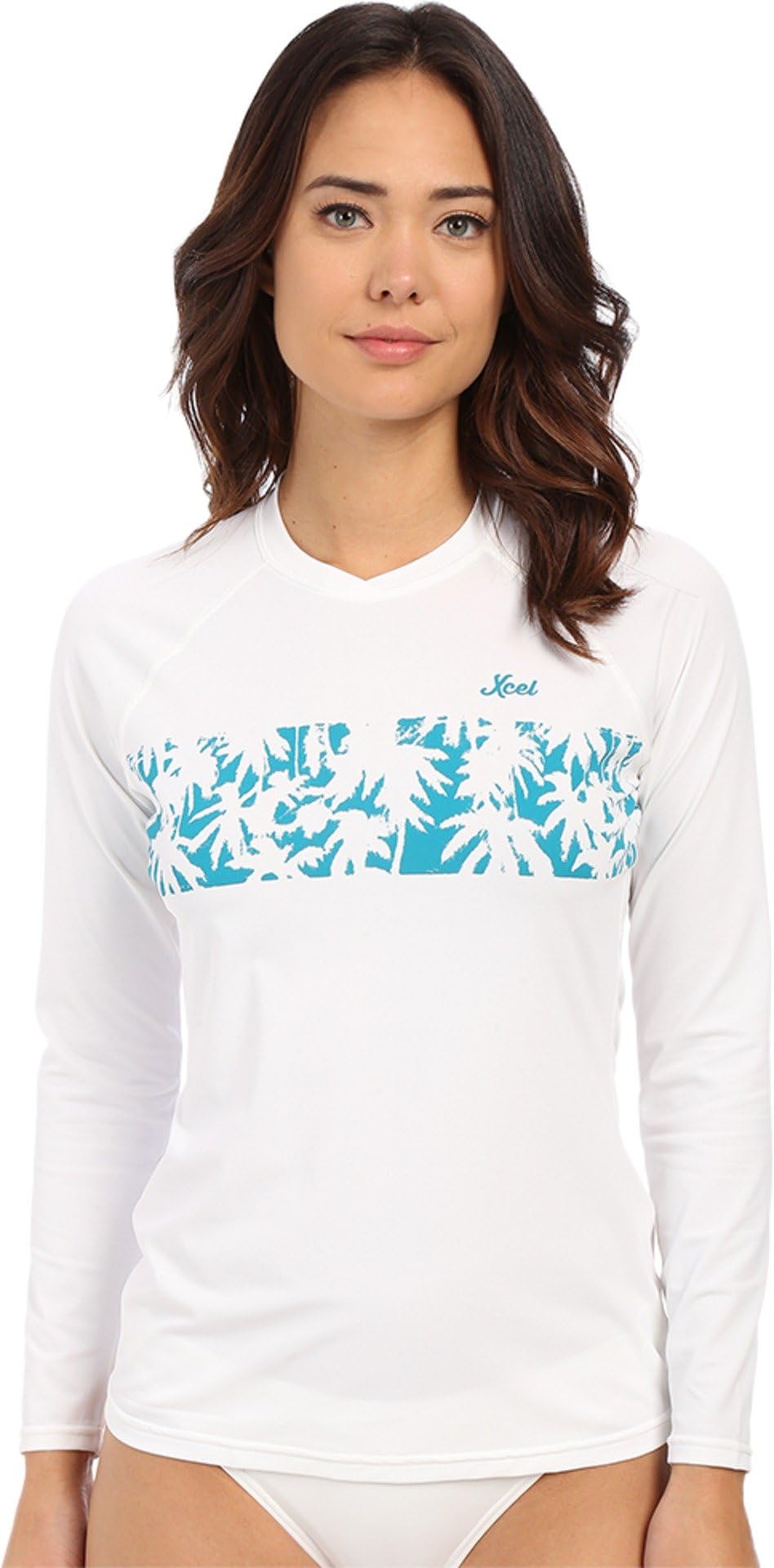 XCEL Wetsuits Women's Kunia Ventx UV Long Sleeve, White, 12 (XL)