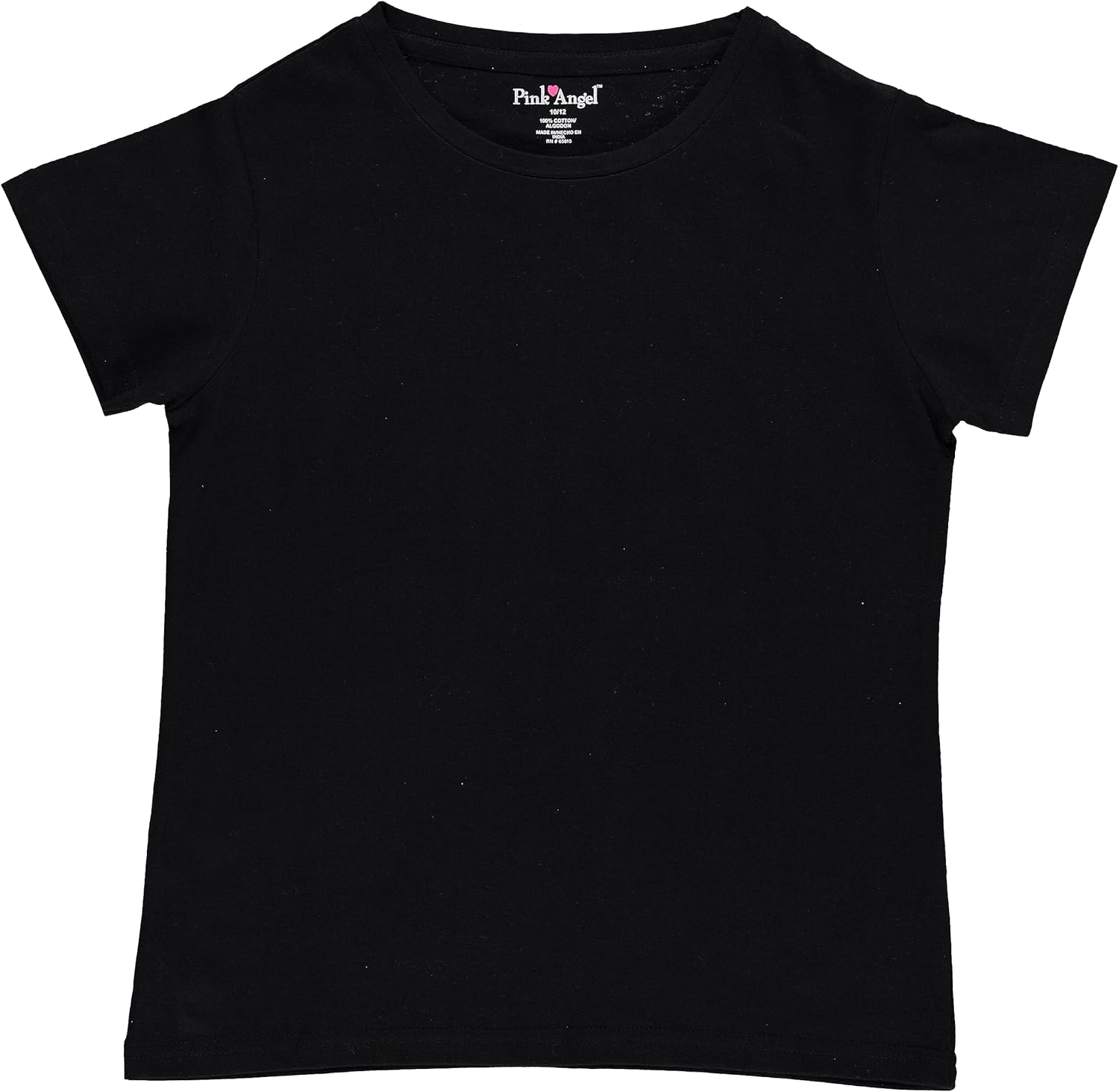 Pink Angel Girls' 8-Pack Cotton T-Shirts – Crew Neck Short Sleeve Tees, Solid Color Multipack, Sizes 4–16 - Image 6