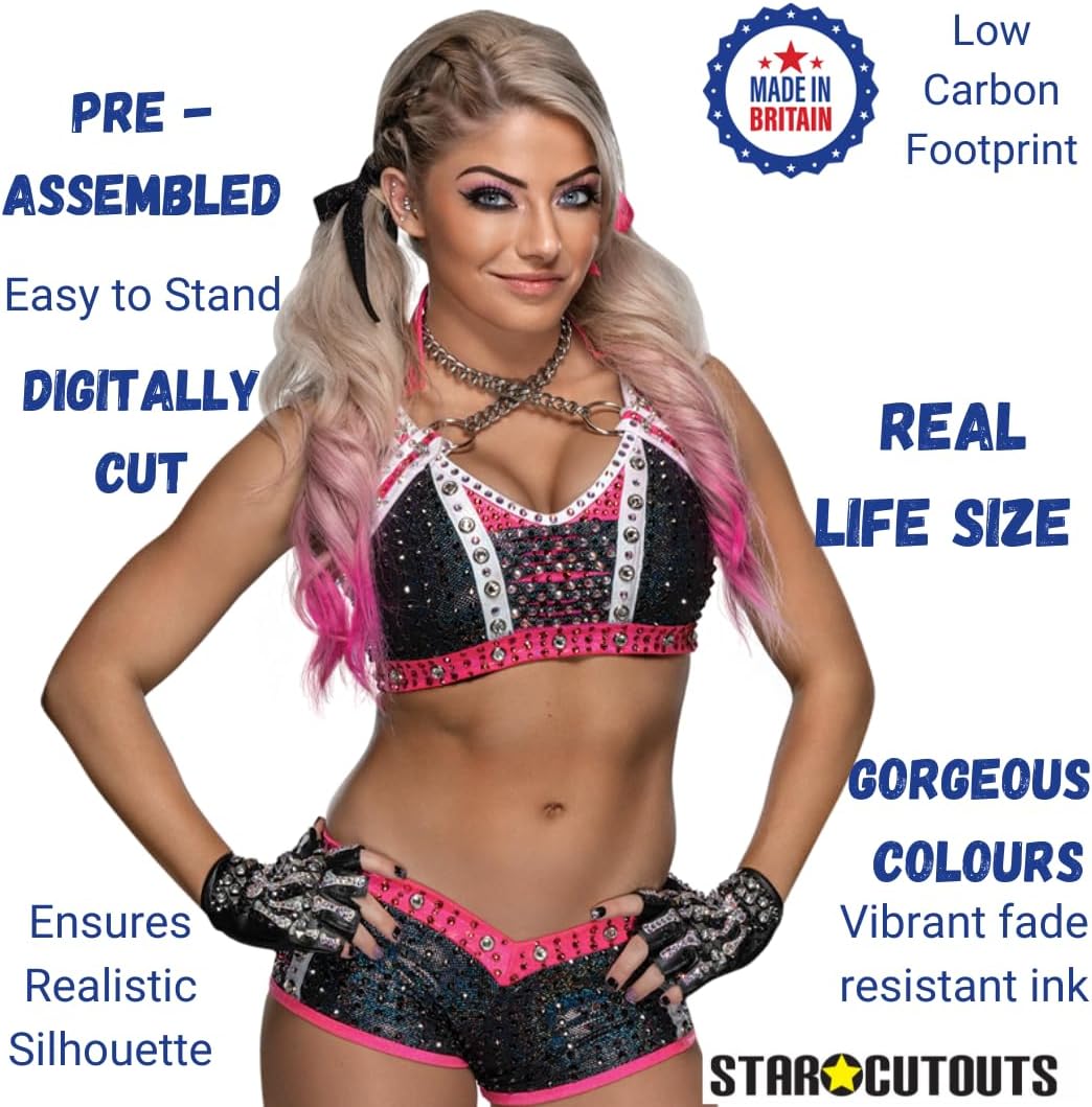 Star Cutouts Ltd SC1648 Alexa Bliss Hands on Hips Lifesize Cardboard Cutout with Free Mini Standee, Multicolour