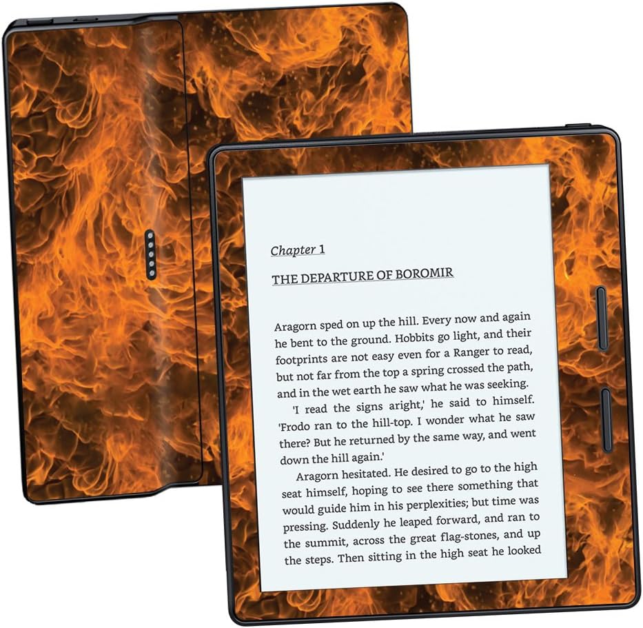 MightySkins Skin Compatible with Amazon Kindle Oasis 6" (8th Gen) - Burning Up | Protective, Durable, and Unique Vinyl Decal wrap Cover | Easy to Apply, Remove, and Change Styles | Made in The USA