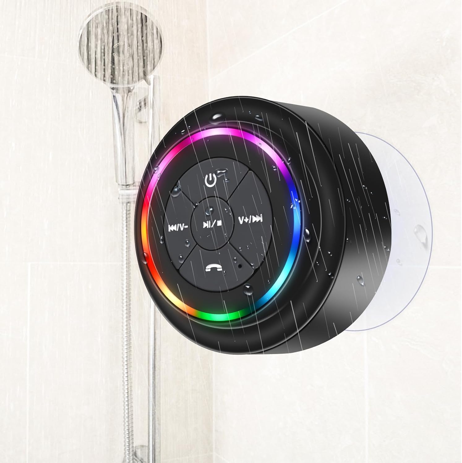TDLIRH Bluetooth Waterproof Shower Speaker, Portable