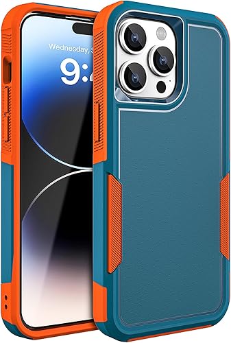MAXCURY Funda para iPhone 14 Pro Max, resistente a prueba de golpes, de doble capa, funda protectora de cuerpo completo, 2 en 1, funda delgada de