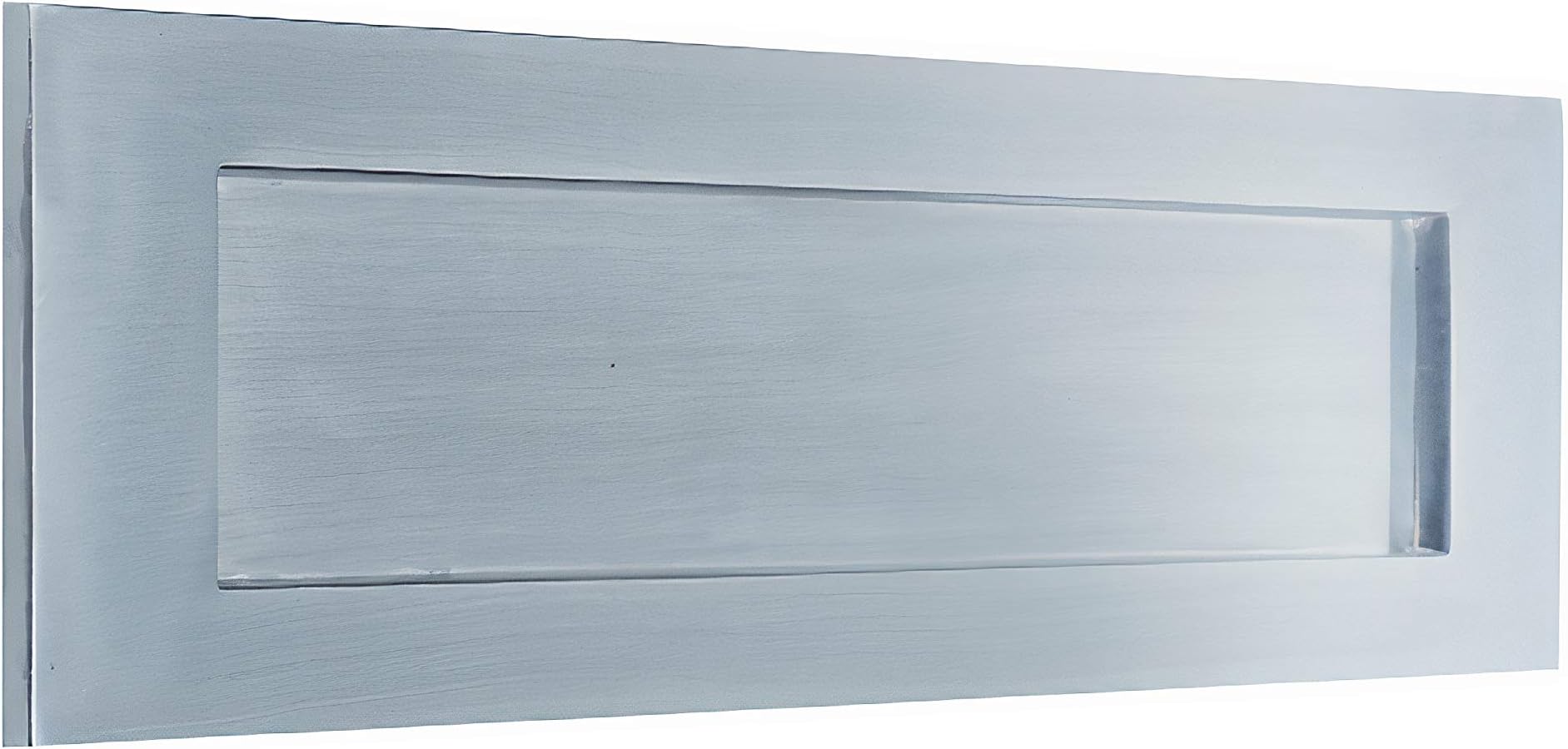 Traditional Letter Plate Satin Chrome 255 x 75mm