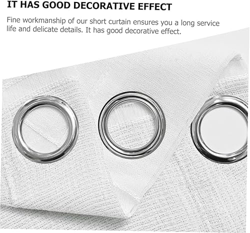 Miniatura 6 de FOMIYES Cortina de cortina semitransparente para ventana, adorno de cenefa para el hogar