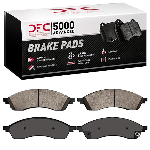 Dynamic Friction Company Front 5000 Advanced Brake Pads - Ceramic| For 2021-2024 Ford Edge, 2021-2023 Lincoln Nautilus
