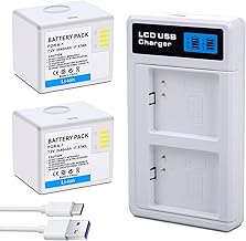 2-Pack Rechargeable A-1 VMA4400 Batteries for Arlo Pro, Arlo Pro 2 Camera with LCD Dual Charger Station and USB-C Cable Safe use Indoor and Outdoors 2440mAh 7.2V