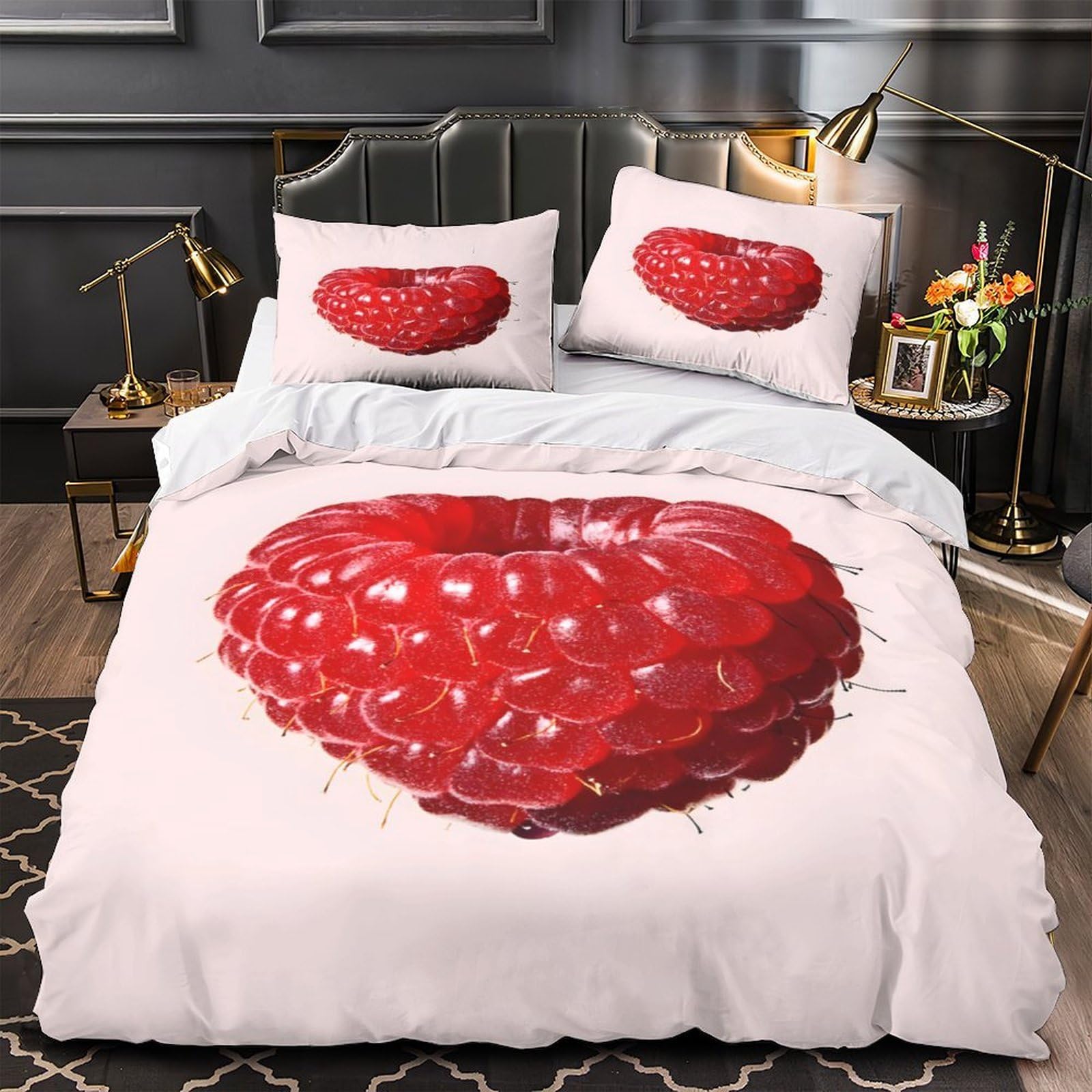 Parure de lit ours en peluche arc-en-ciel pour des nuits tendres