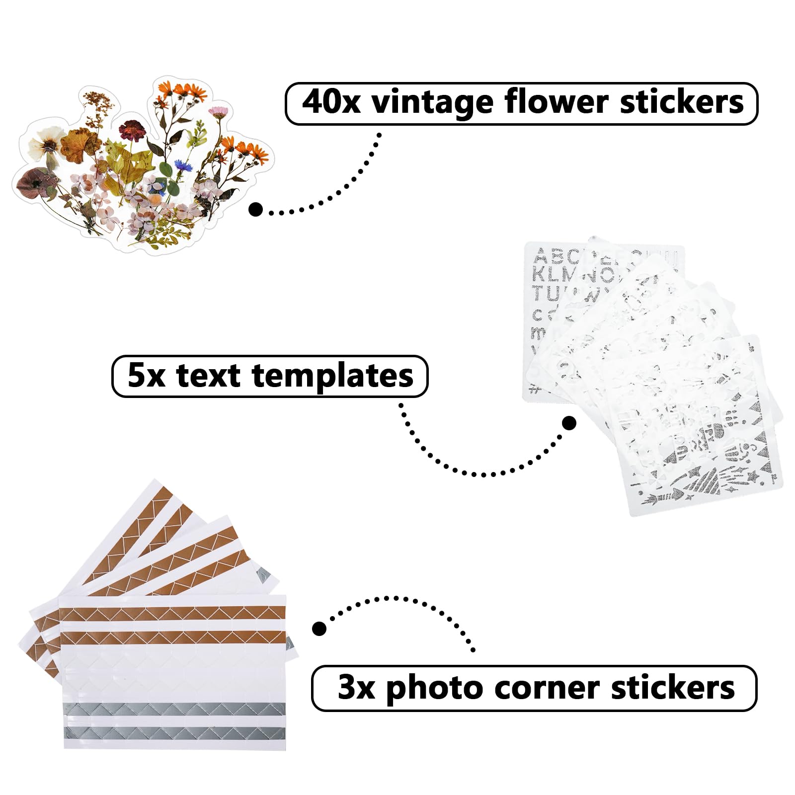 Album Photo Scrapbooking Vienrose 28,5x20,5 Cm - Couverture Lin, 40 Pages Kraft - DIY Famille/mariage