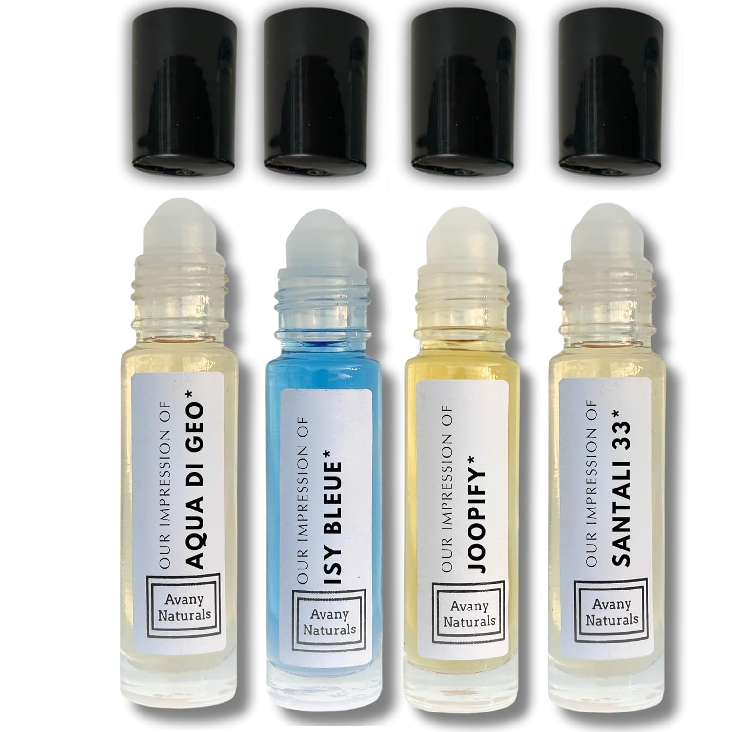 Replicant Cologne For Men - Roll-on Mini Perfume Set, Fragrance Body Oil, Sample Cologne for Men, 4 Pc (Aromatic Set)