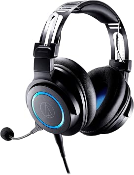 Audio-Technica ATH-G1 Premium Gaming Headset for PS5, Xbox Series X, Laptops, and PCs, with 3.5 mm Wired Connection, Detachable Mic, Black