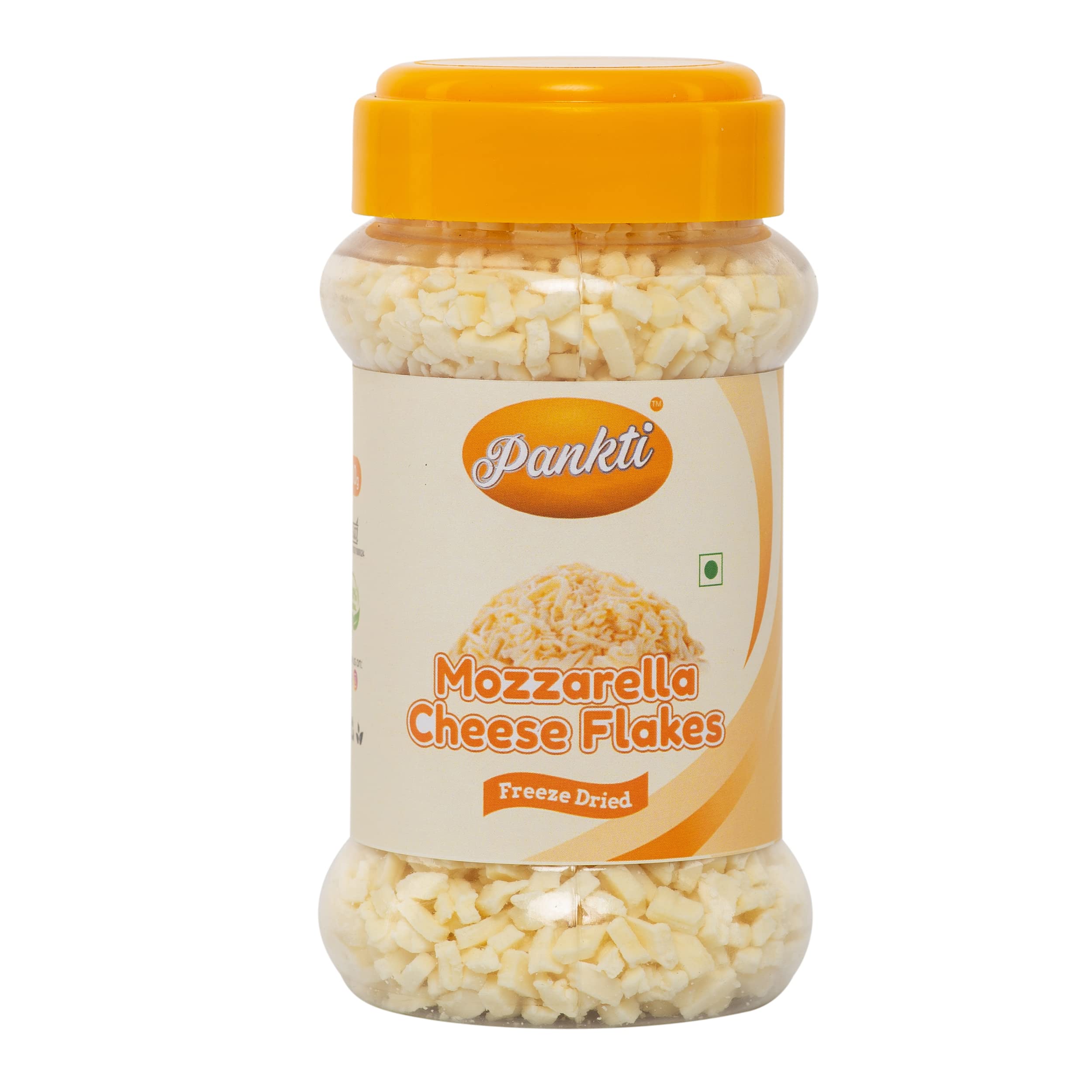 Sponsored Ad - Freeze Dried Mozzarella Cheese Flakes, Natural Rehydratable Mozzarella Cheese Long Shelf Life (Grated) 200 Grams