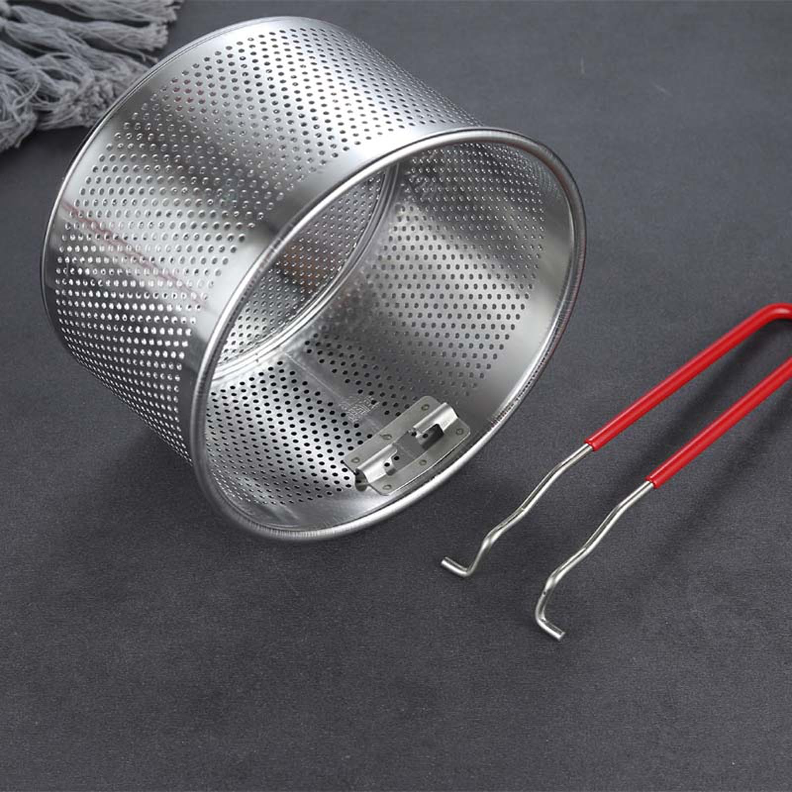 CESTINO PER RISCIACQUO acciaio inox cestello rete di scarico 7 cm