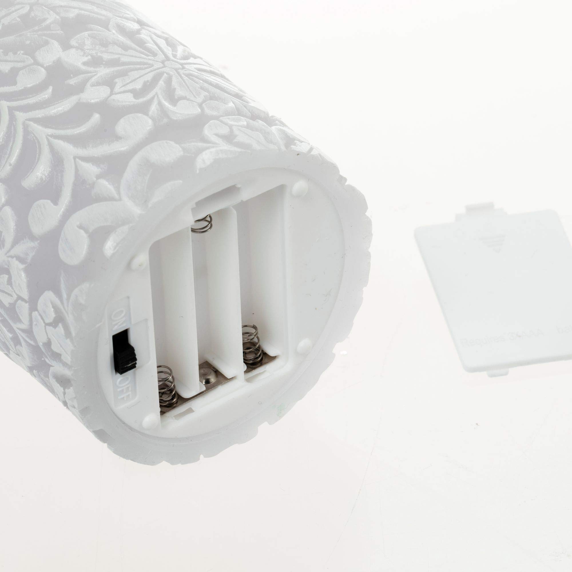 Pauleen 48009 Little Lilac Candle zestaw 2 świec LED z prawdziwego wosku, ciepła biel, migoczący płomień; liliowo-biała
