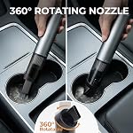 Rouny Handheld Vacuum Cleaner, Cordless Mini Vacuum with Brushless Motor & Aluminum Body, Lightweight Portable Vacuum for Home, Desk & Small Spaces, Type-C