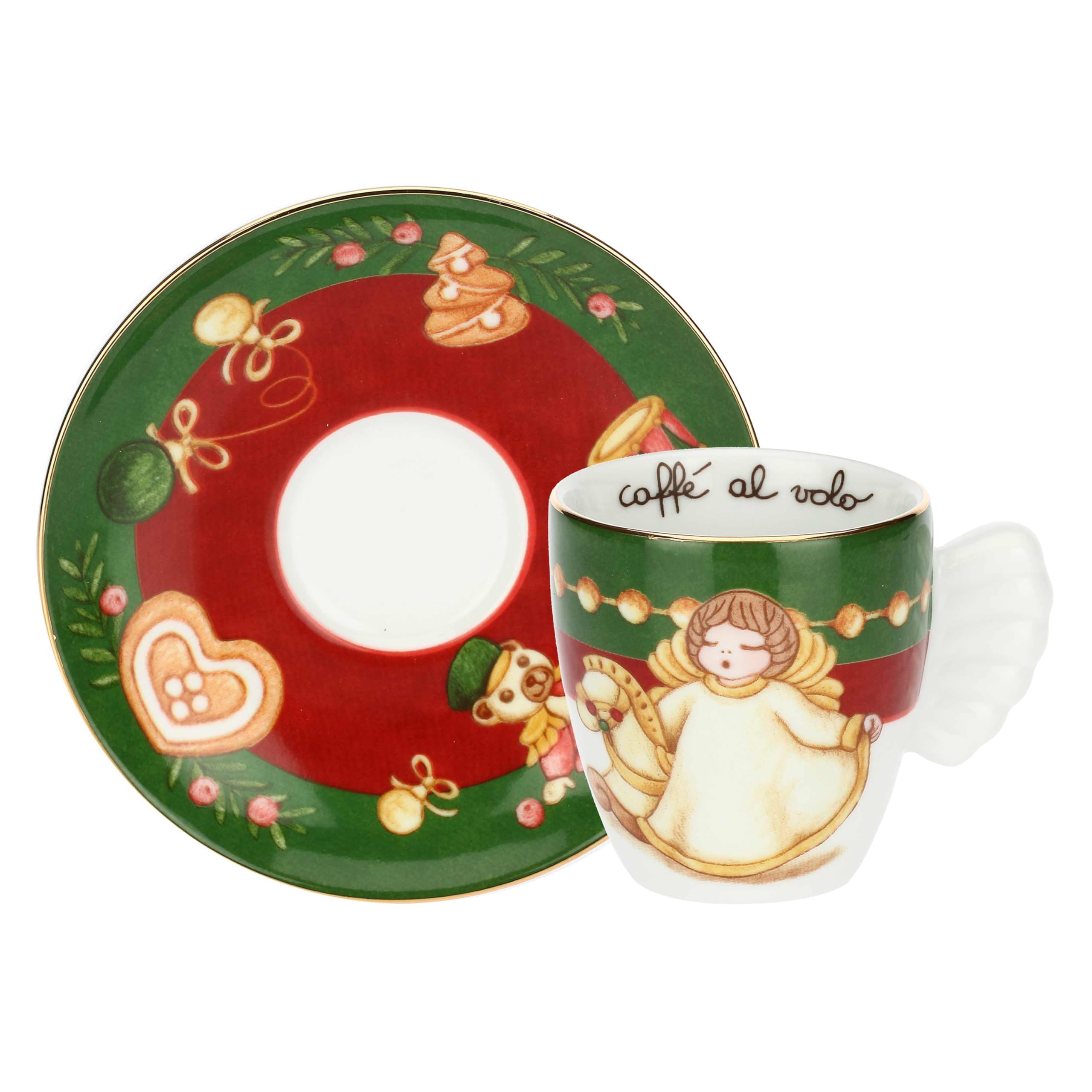 THUN Kubek do espresso Special Edition z porcelany, 100 ml, kolekcja świątecznych niespodzianek