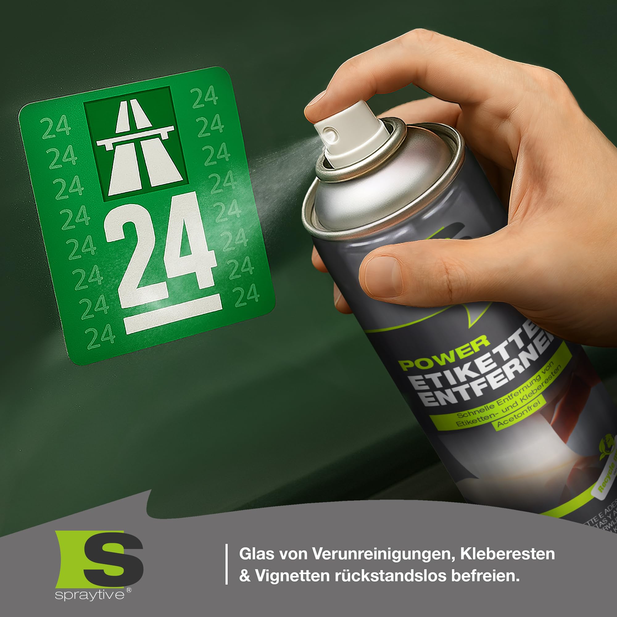 6 x 500ml Power Etikettenentferner – Acetonfrei, Klebereste-Entferner & Etikettenlöser, Reiniger für Aufkleber & Markierungsfarben – Schnelle, rückstandslose Entfernung - Made in Germany