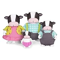 Li'l Woodzeez – Famiglia di mucche MoosicalMoo – Set di giocattoli da 5 pezzi con