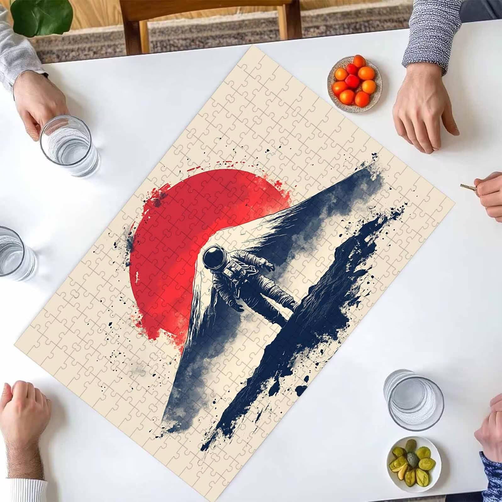1500 Pezzi di Puzzle, bue nero 1500 Pezzi di Puzzle per Adulti, Regalo Anniversario, Regalo Natale, Decorazione Della Casa, Prevenzione Della Degenerazione Cerebrale Negli Anziani PjY1156 6-4