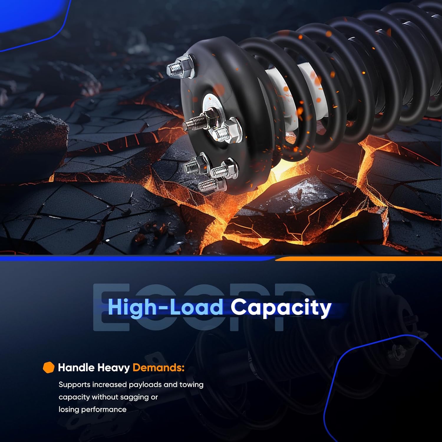 ECCPP 2pcs Front Pair Complete Strut Assembly Shock Absorber for 2003-2007 for Honda for Accord 172123 set of 2