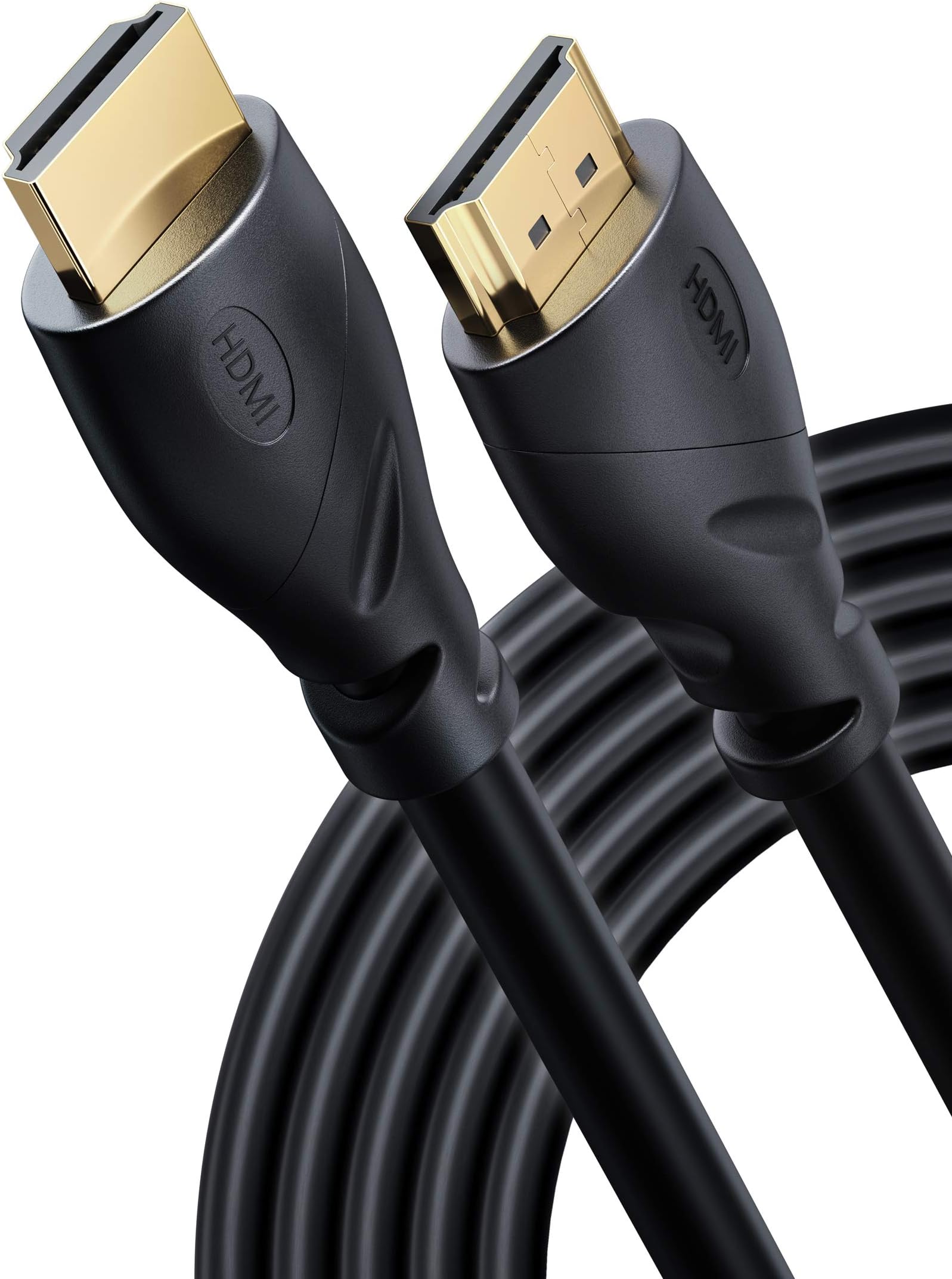 PowerBear4K HDMI Cable 25 ft | High Speed, Rubber & Gold Connectors, 4K @ 60Hz, Ultra HD, 2K, 1080P, & ARC Compatible for Laptop, Monitor, PS5, PS4, Xbox One, Fire TV, Apple TV & More