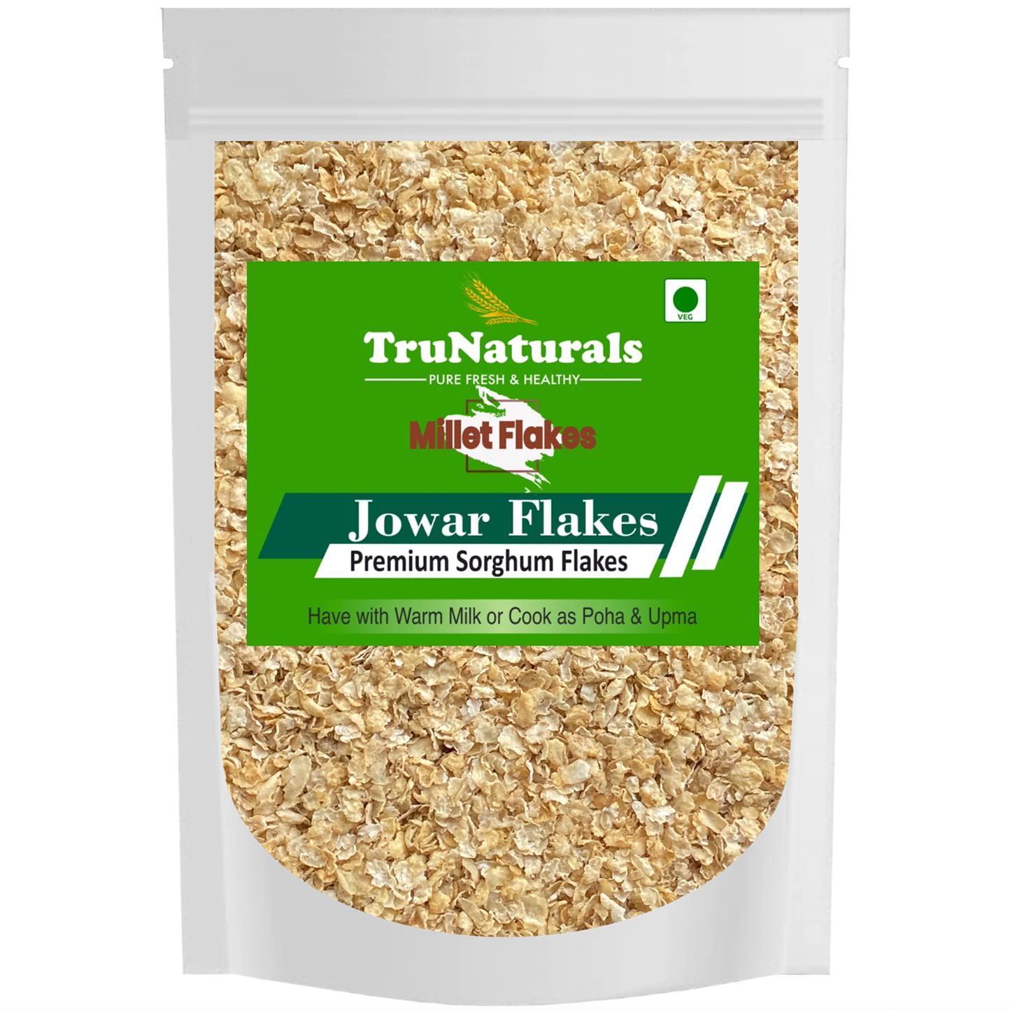 Buy TruNaturals Jowar Flakes for breakfast 450g Millet flakes for