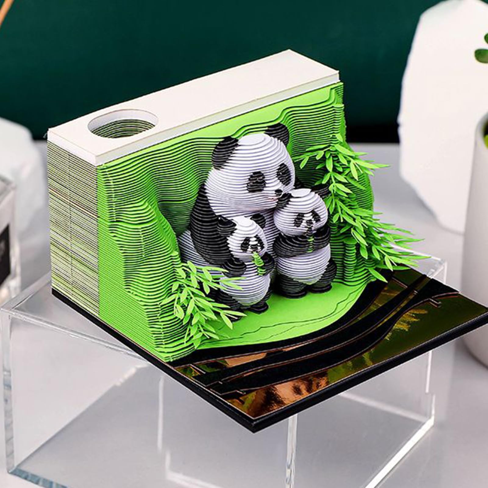 Kalendarz 3D biurko 2026 – Panda Tear Away kalendarz 3D, dekoracyjny notatnik biurko, stolik nocny, do szko?y, domu, biura, freelancerów, nauczycieli, studentów