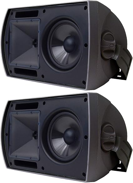 Amazon.com: Klipsch AW-650 - Altavoz para interior y exterior, color negro  (par) : Electrónica