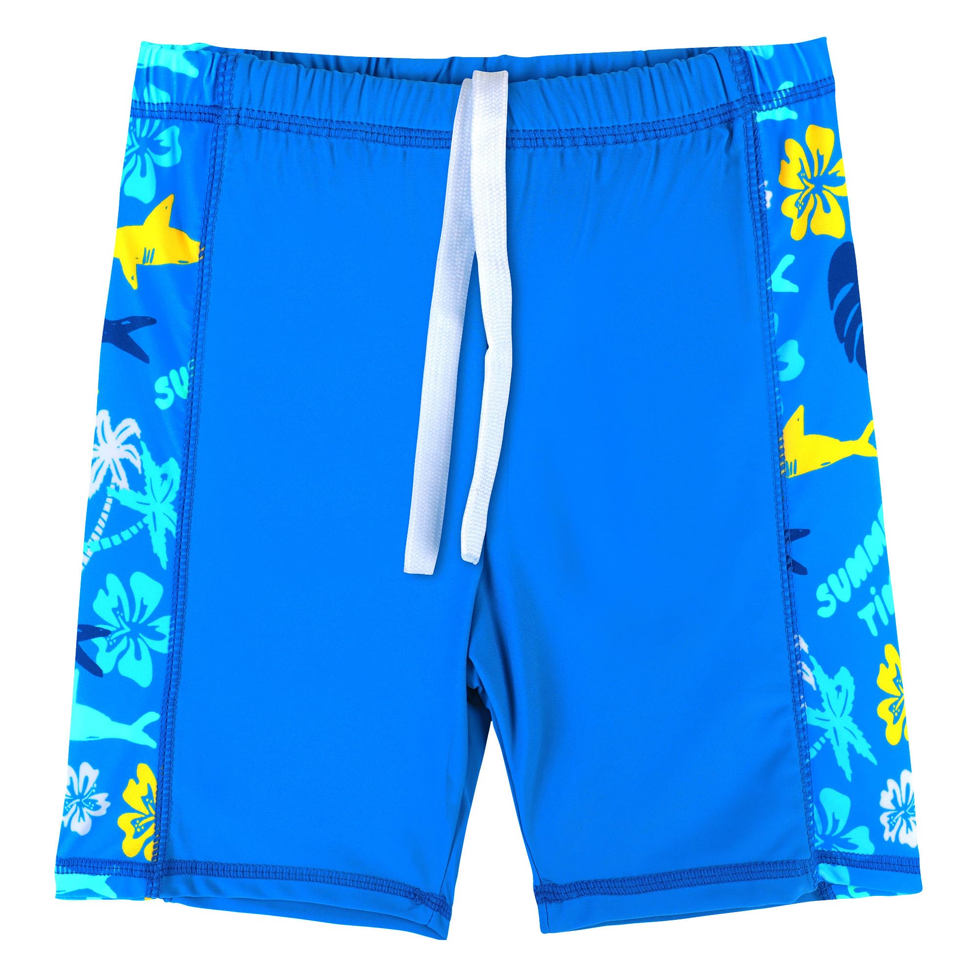 HUAANIUE Boys Scrawl Black Swimsuit UPF 50+UV Protection Two Piece Swimming Set 5-14Y Longsleeve Rash Guard Boysuit Costume