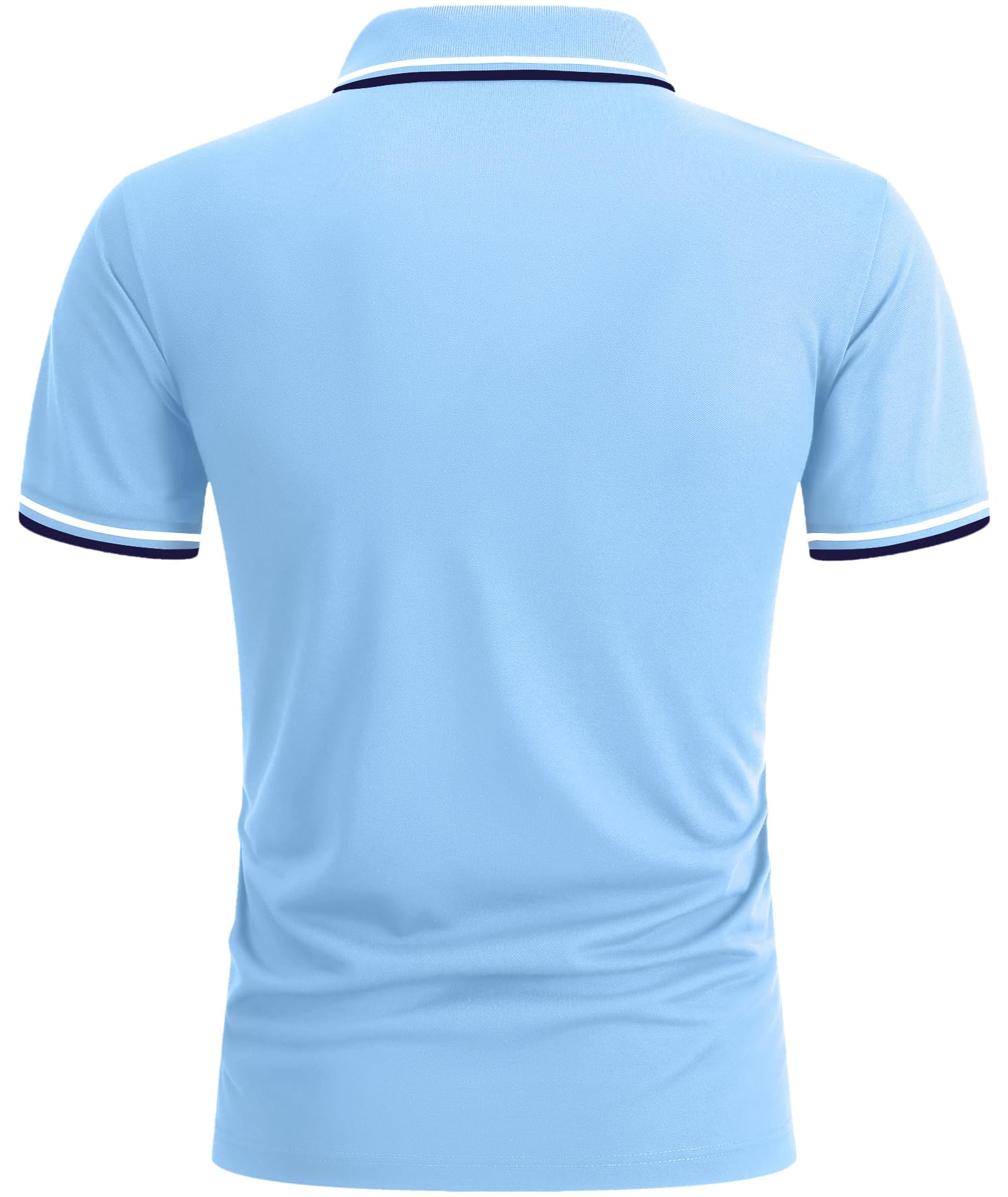 LLdress Herren Kurzarm Poloshirt Atmungsaktiv Schnelltrocknend Tshirt Freizeit Sport Sommer Poloshirts Männer Knopfleiste Polohemd
