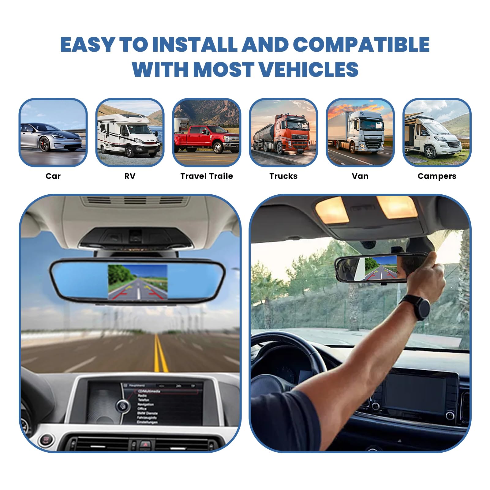 7 inch tft lcd kleur usb mp5 achteruitrijcamera auto