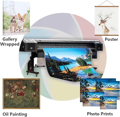 Miniatura 4 de Rollo de lona de polialgodón de 14.82 ozm para impresión de inyección de tinta Epson Canon HP, acabado mate profesional para acrílico, óleo,