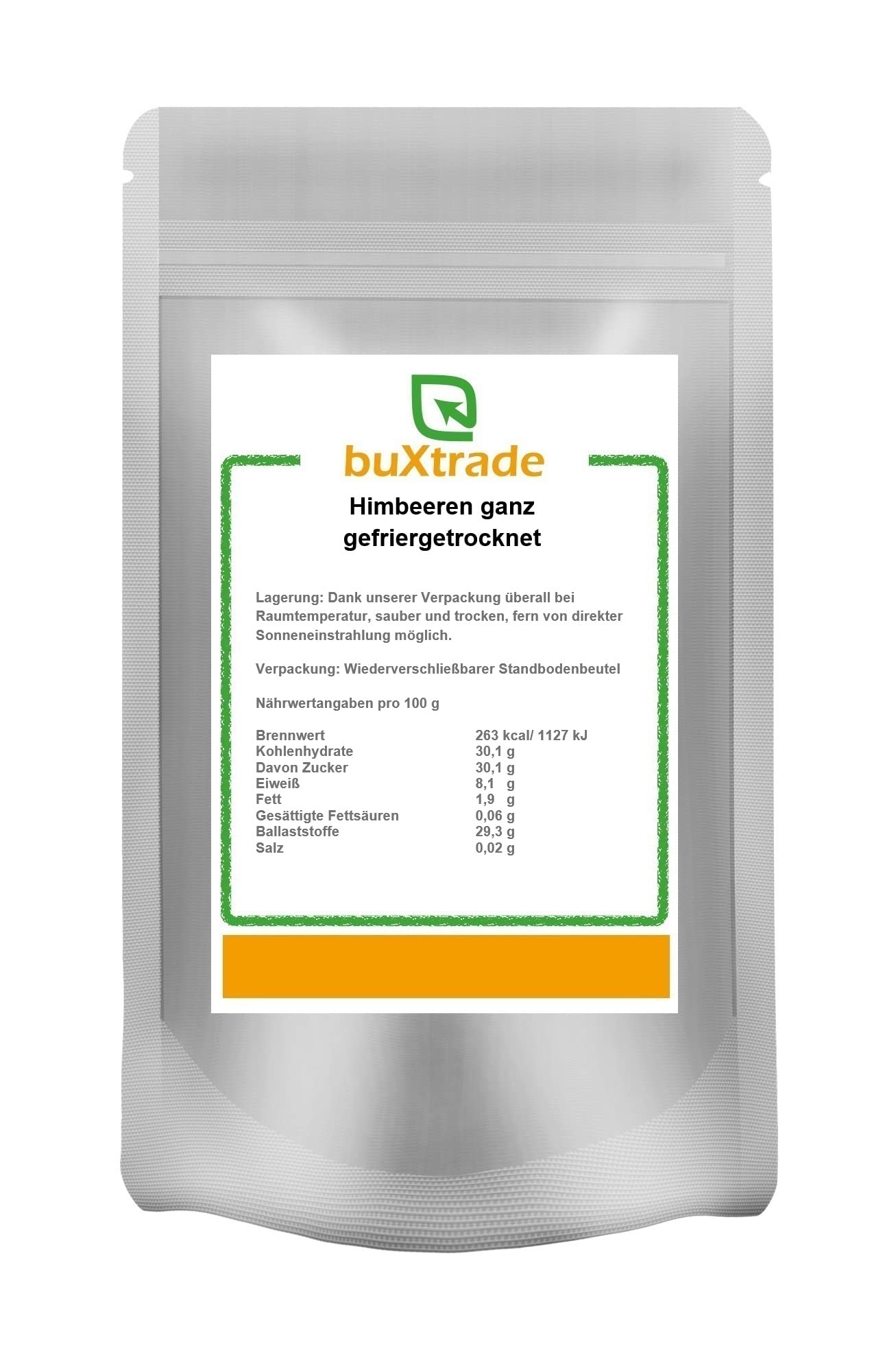 1 kg Gefriergetrocknete Himbeeren ganz | Himbeeren | Trockenfrüchte | Beeren | Buxtrade