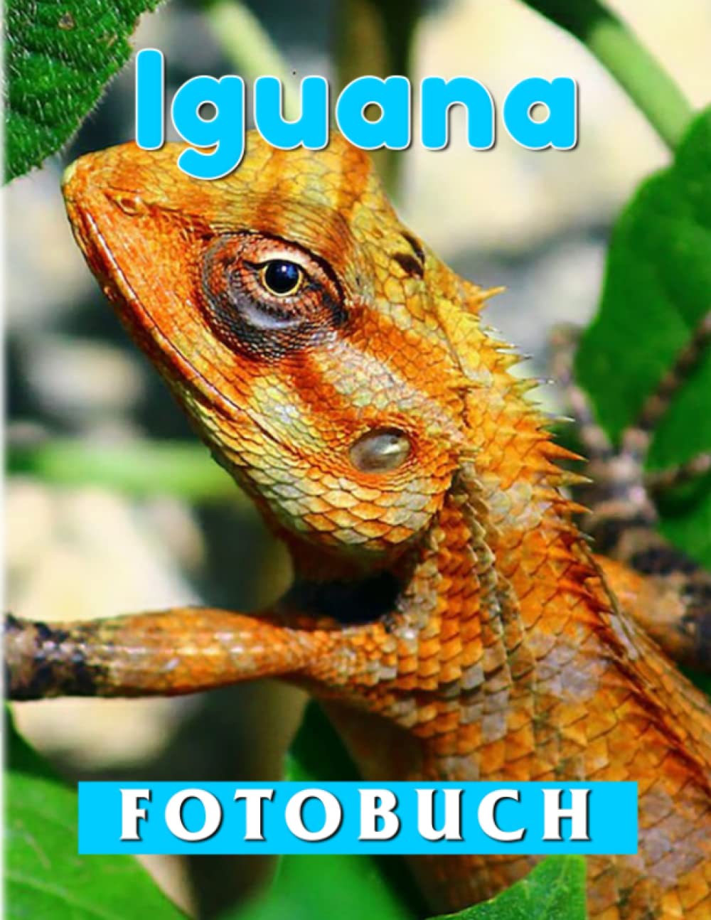 Iguana Fotobuch: Sammlung Tier für Erwachsene zum Dekor oder Geschenk für besonderen Tag für Zimmer, Geburtstag |40 hochwertige Seiten | Geschenk für Reptilienliebhaber (German Edition)