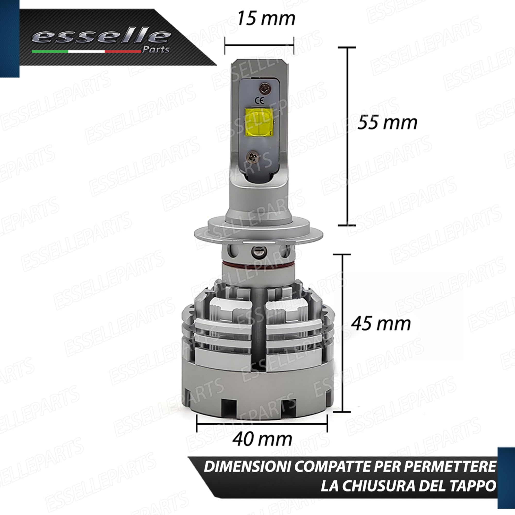 Kit Led H7 6500k Full Canbus Xenon 12000lm Lumen Mono Led Monoled X Lenticolare