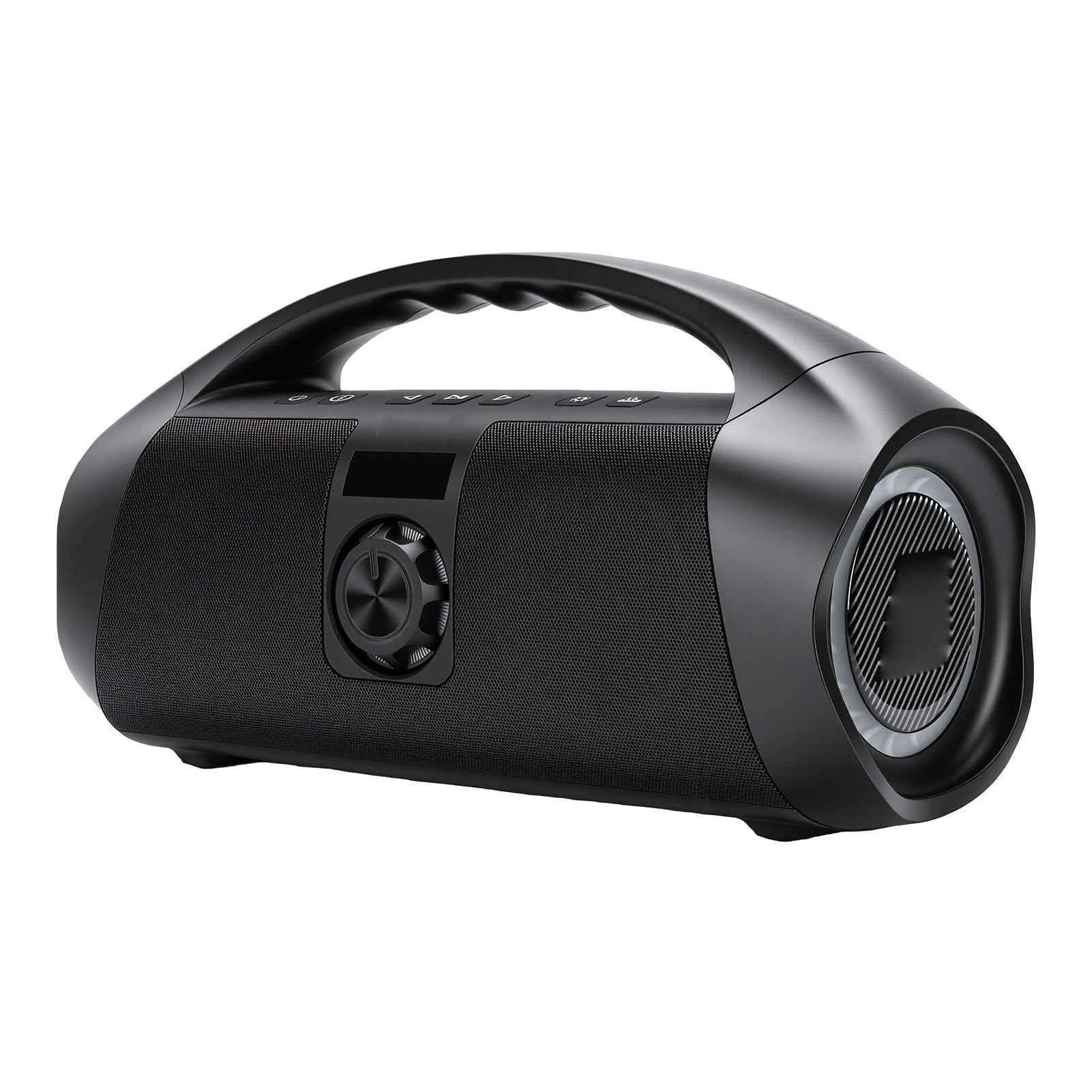 Altoparlante Bluetooth da esterno da 120 W con bassi potenti per EDM, hip hop e musica metal, altoparlante portatile per feste a lungo termine per campeggio spiaggia (1 altoparlante)