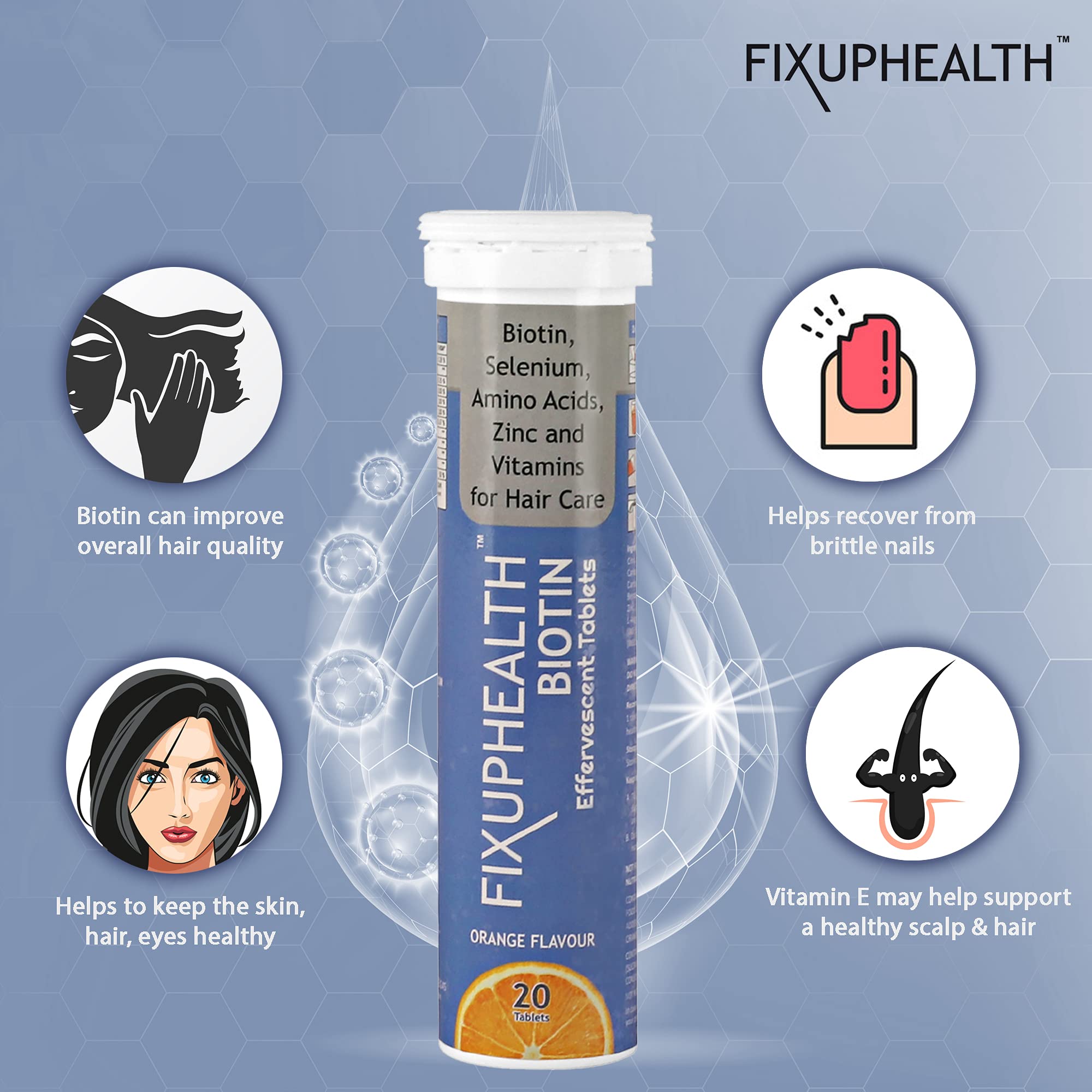 Buy FIXUPHEALTH Biotin Tablets, Selenium, Amino Acids, Zinc and