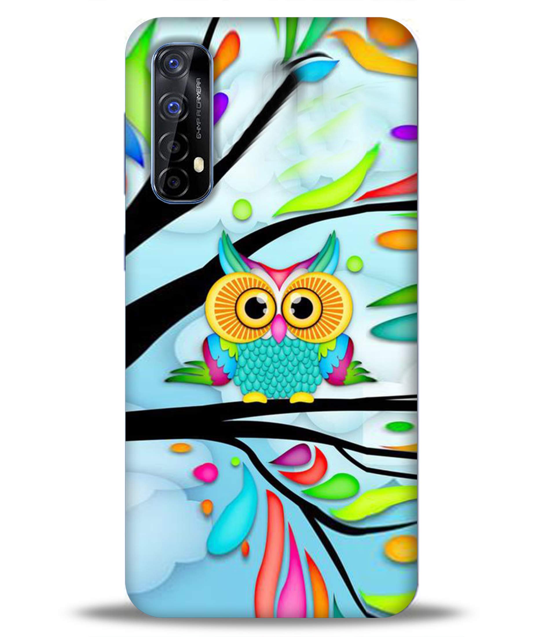 LETAPS Designer 3D Back Case Cover for Realme 7 - Eagle Eyes Sharp Owl