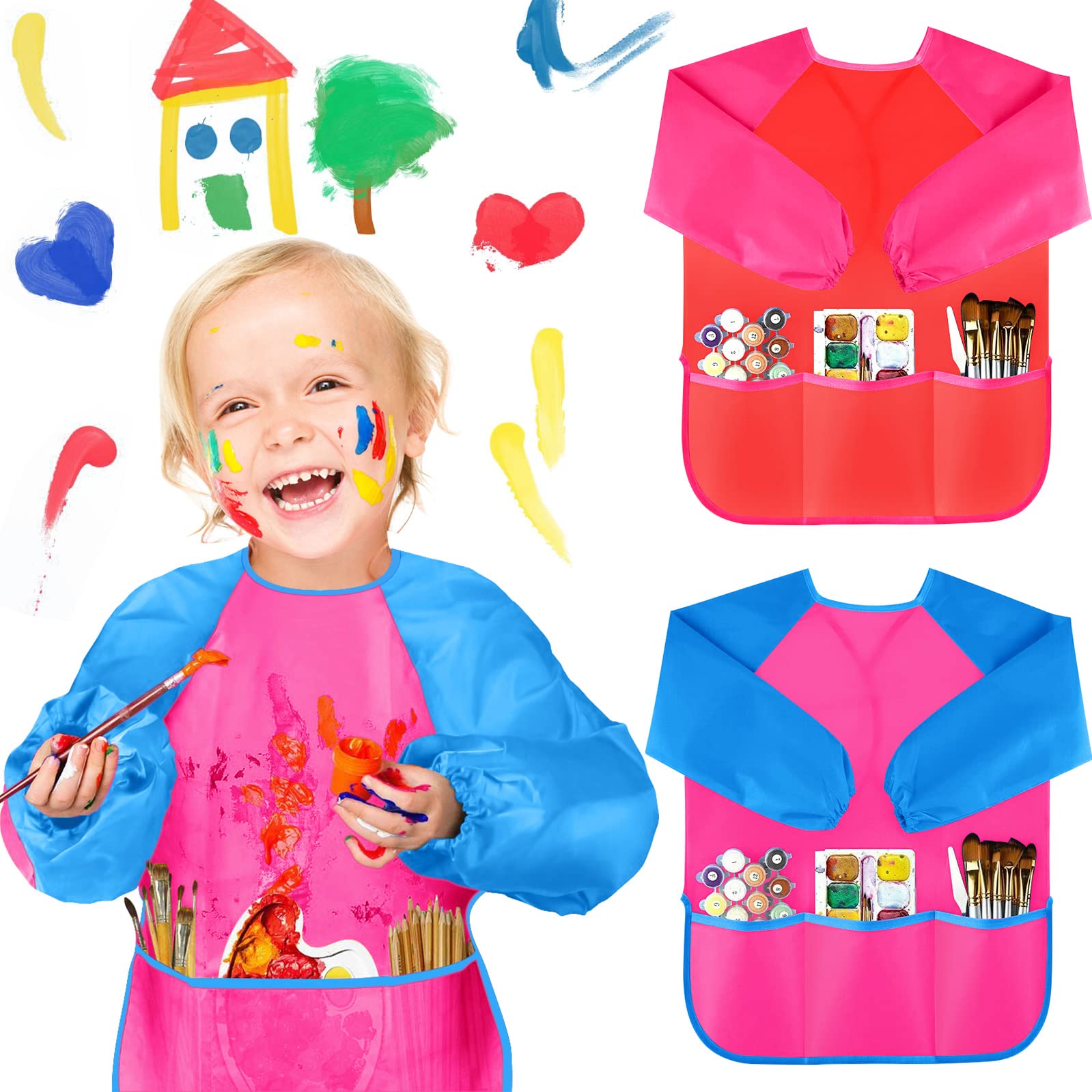 Delantales De Arte Para Niños Delantales Impermeables Para